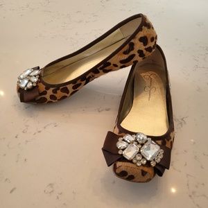 Jessica Simpson Leopard Ballet Flats